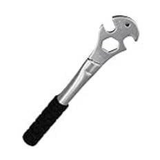 Bicycle Pedal Wrench,Bike Pedal Removal Tool, 15mm, 9/16-inch, 24mm Hexagon Holes, Heavy Duty | Long Handle, Multifunctional Bicycle Spanner Repair Tool, Precise Fitting