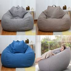 Large bean bag cover chair sofa couch adults kids lazy lounger no filling uk+