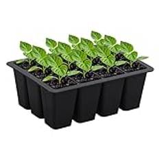 Mnaocz Silicone Seed Starter Tray, 12 Cell Reusable Seed Starting Tray, Seed Starting Trays Kit for Seed Germination and Plant Propagation,Vegetable Seeds(#2)