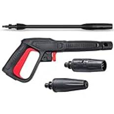 Trigger high-Pressure Cleaning Gun Spray Cleaning Accessory kit for Bosch AQT Black&Decker, Wand Dirt Lance Nozzle Adjustable Cleaning Agent Hose 2350 PSI Quick Connect Release System.