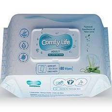 Comfy life premium full body cleansing wet wipes for adults - large luxury fresh