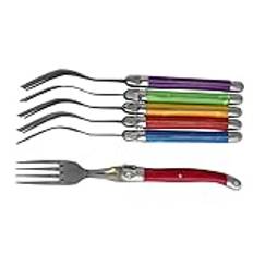 Set of 6 Forks Bright Colors - Laguiole Héritage