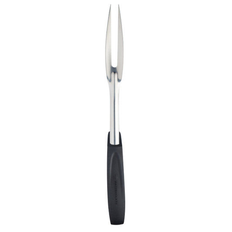 Kitchen craft master class luxury carving fork with black handle stainless steel