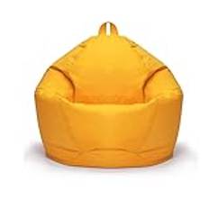 UGEFKMQ Adults Beanbag Chair Bean Bag Chair Giant Bean Bag Indoor Outdoor Armchair Removable Cover Oxford Fabric Machine Washable Waterproof,Yellow,80Cm*90Cm
