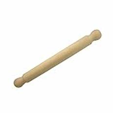 Natural Solid Beechwood Natural Wood Wooden Cylinder Round Rolling Pin Large and Small Pastry Dough Pizza Icing Chapati Kitchen Chef Catering Cooking Baking (Profiled End - 40cm)