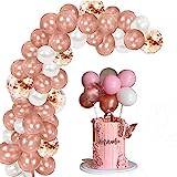  Abaodam 2 Sets Confetti Balloon Ballon Arch Peach and