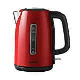 SULIVES 1.7L Stainless Steel Electric Kettle with UK