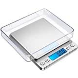 KitchenTour Digital Kitchen Scale - 500g/0.01g High Accuracy Precision  Multifunction Food Meat Pocket Scale Jewelry Lab Carat Powder Scale with