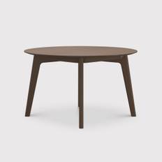 Stressless Bordeaux Round Dining Table, Brown Oak | Barker & Stonehouse