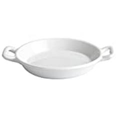 drinkstuff Moonlight Mini Paella Serving Dish - Set of 6 - White Porcelain Oven Proof Serving Dishes