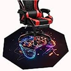 Office Gaming Chair Mat for Carpet Gamepad Computer Chair Mat for Hardwood Floor Gaming Rug Octagon Desk Chair Mat (Color : 2, Size : 60cm)