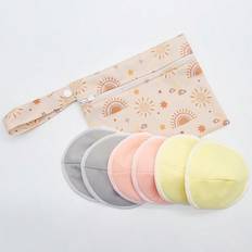 SHEIN pairs AntiOverflow Breast Pads Layer SkinFriendly Washable Nursing Pads With pc Waterproof Separated Storage Bag
