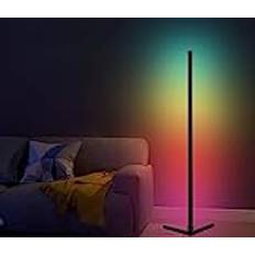 AMAS Beauty Corner Colour Changing Lamp,RGBW Corner Lamp with 16 Colour Changing and Plus 4 Music Reactive Modes,led Lights,Remote Control and Smart APP Control，Led Floor Lamp,Corner Floor Lamp