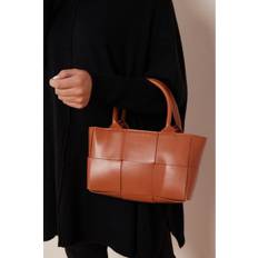 Aftershock London Brown 2 Piece Top Handle Handbag Colour: Brown, Size: One Size