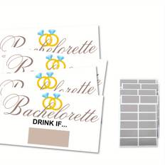 30-piece Bachelorette Party Drinking Game Cards - Scratch Off Design For Fun Girls' Night, Bridal Showers & Engagement Celebrations