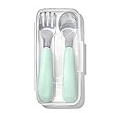 OXO Tot On-The-Go Fork and Spoon Set - Opal