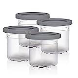  CUTIECLUB 4 Ice Cream Pint Containers and Lids for