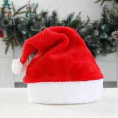 Deluxe santa hat father christmas santa claus saint nicholas hat fancy dress