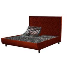 Tempur Arc Adjustable Disc Bed Base - King - 150cm x 200cm - Brown - Vertical Headboard