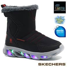 Boys skechers light up boots winter warm snow moon mucker waterproof wellingtons