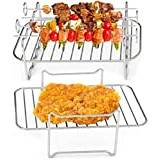 304 Stainless Steel Grill Rack Fits 4.2-5.8 Qt Air Fryer, Oven Air