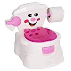 Amazing Tour Potty Seat, Toilet Training Seat, Portable Toddler Toilet Potty Training for Toddlers Baby Chair, Travel Potty Indoor Outdoor, Pink