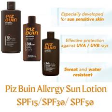 Piz buin allergy sun sensitive skin lotion spf15 /spf30/ spf50 200ml. brand