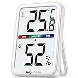 hoyiours Digital Hygrometer Indoor, 3 Pack Room Thermometer with