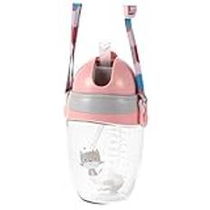 Toddmomy Baby Bottles Gift Bottle Breast Bottle for Straw for Straw Water Cup Kids Water Cup Cute Water Bottle Baby Bottle with Straw Mam Bottles Pink Straws Child Learning Cup