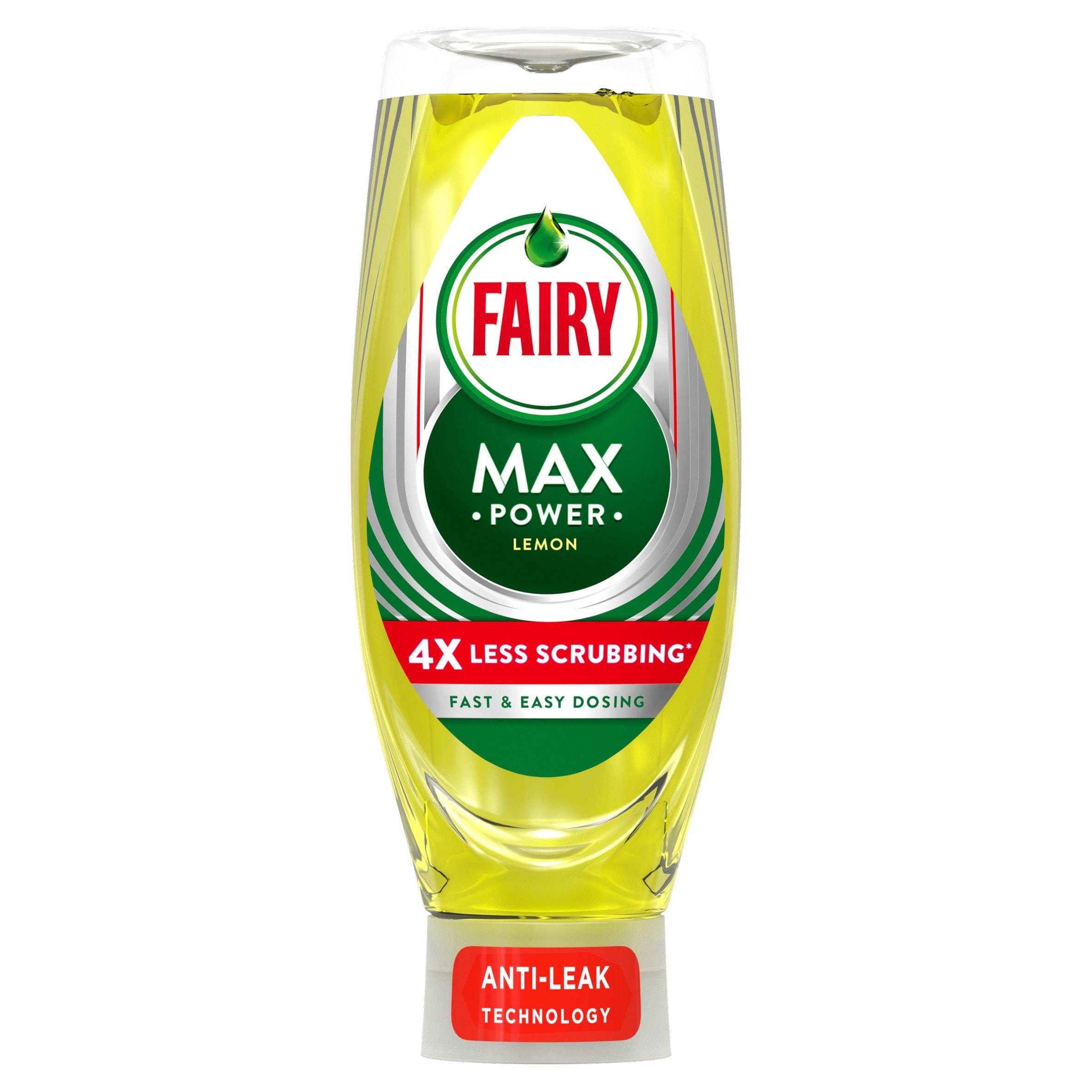 Fairy Washing Up Liquid Max Power Lemon 640ml