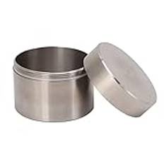 TOWEBOORY Sealing Box, Tea Canisters, Stainless Steel Pill Box, Stainless Steel Tea Canister, Coffee Canister, Mini Portable Box, Tea Leaf Canister Container, Mini Portable Box for Home and Office(L)