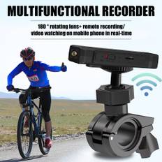 32gb wifi motorcycle camera handlebar mount rechargeable helmet dash cam cycling