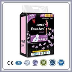Extra sure jumbo maxi 40 + 10 free pantiliner xxxl day & night sanitary pad