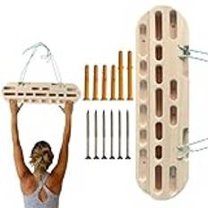 Ahuuen Climbing Board | Board For Climbing | Rock Climbing Fingerboard | Wooden Board For Climbing | Board Home Equipment For Climbing Training, Building Core Strength, Hangings Practice
