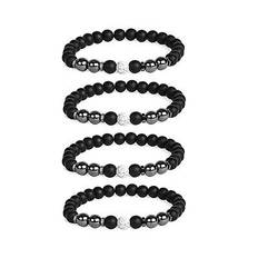 Men women anti swelling bangle obsidian anklet magnetic therapy jewellery