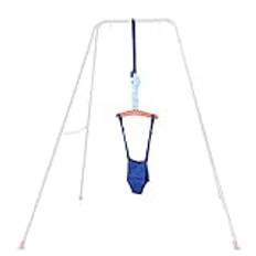 Baby Door Hopper, Baby Swing with Swing Frame, Foldable Standing Baby Jumper, Exercise Device with Safety Chair and Adjustable Strap, Baby Swing Hang Jump Seat (Without Bracket)