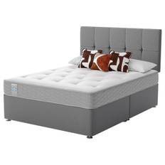 Sealy Newman Support Double Divan Bed - Grey
