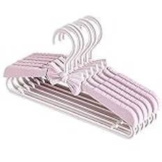 VOSMII coat hanger 5Pc Bow Hangers Room Drying Racks Non-slip For Clothes Rack Closet Organizer For Clothes(Pink)