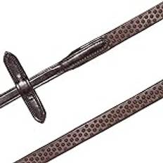 Cottage Craft Horse Reins - Soft Full Grip Rubber Reins for Horses, Eco-Friendly Leather - Brown, Size 56"