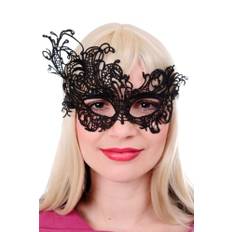 Mask half mask eye mask venice vampire gothic victorian black lace ae005a