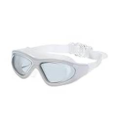 NVNVNMM Swimming Goggles Adult Swim Glasses Professional Swimming Goggles For Men Women Anti Fog Waterproof Pool Glasses Arena Swim Diving Masks(White)