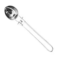 Hoement Picnic Spoon Portable Camping Supply Soup Scooping Tool Picnic Cooking Ladle Folding Spoon Portable Spoon Soup Ladle Spoon Stainless Steel Picnic Ladle