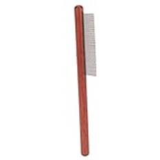 Wooden Handle Stainless Steel Flea Lice Comb for Hair Care