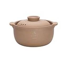 Clay Cooking Pot, Natural Terracotta Casserole with Lid, Chinese Casserole Cramic Cooking Pot, Clay Pots for Cooking(4.5L)