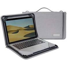 Broonel grey leather laptop case for lenovo thinkbook 16 gen 4 16" laptop