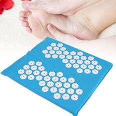 (blue)acupuncture mat foot acupressure mat for massage foot care muscle pain