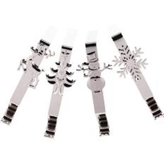 4 pcs stocking holders for mantle holiday hangers christmas hook set socks