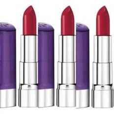 3 x rimmel moisture renew lipstick 510 mayfair red lady 4g