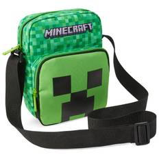 Minecraft Kids Shoulder Bag, Creeper Crossbody Bag with Adjustable Strap - Gamer Gifts for Boys