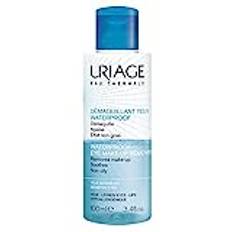 Uriage Waterproof Biphasic Eyes & Lips Makeup Remover 100ml - Comforting & Soothing - Non-Oily Effect - With Cornflower Water & Thermal Water - Suitable For Sensitive Skin - Fragrance-Free